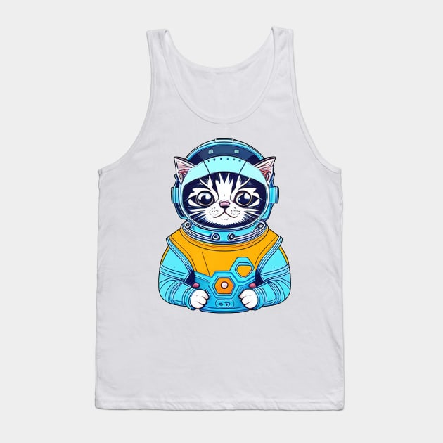 Astronaut cat outer space Tank Top by IDesign23